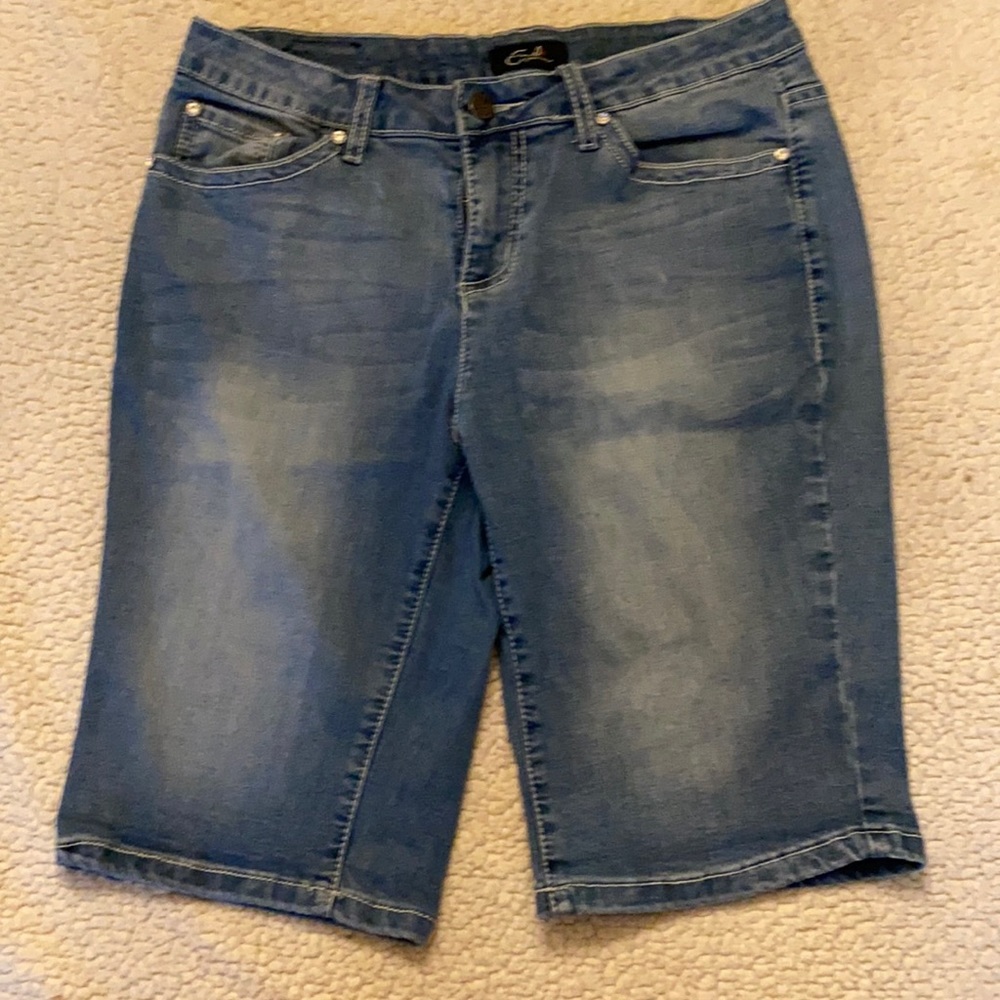 Earl Jeans Embellished shorts (Bermuda length) size 10 stretch denim